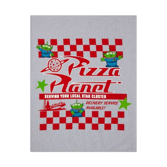 NWT Toy Story 4 Pizza Planet Graphic Plush Throw - Picture 4 of 4